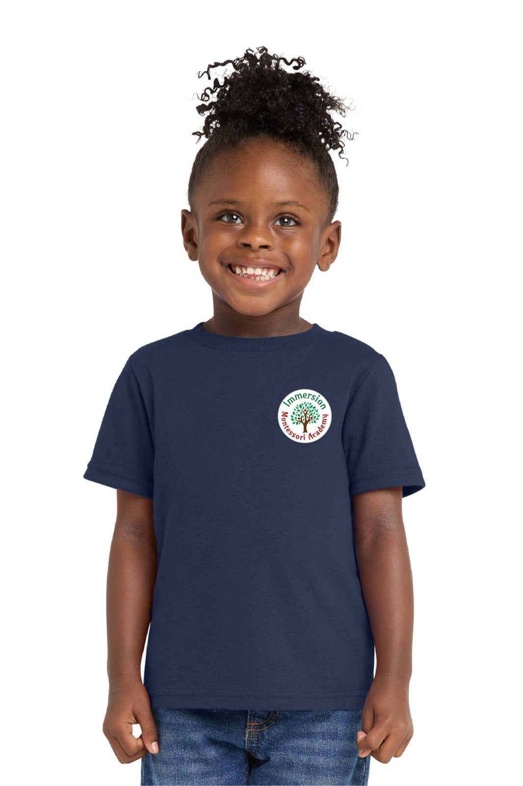 Navy Short Sleeve T Shirt Montessori