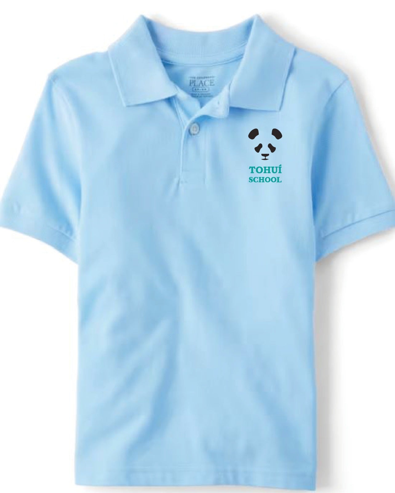 Light Blue (Brook) Short-Sleeve Polo Shirt Boys TOHUI