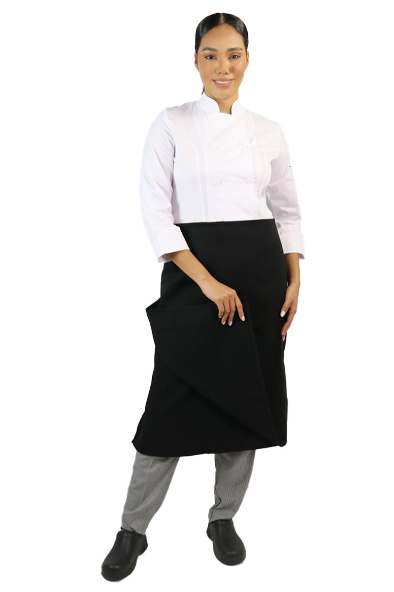 Four-Way Chef Apron without Waistband