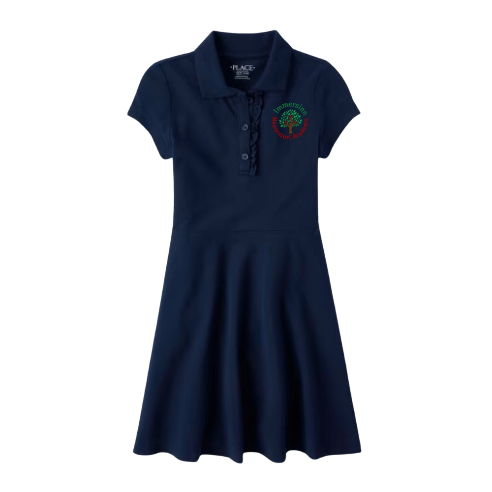 Toddler Girls Uniform Pique Polo Dress MONTESSORI