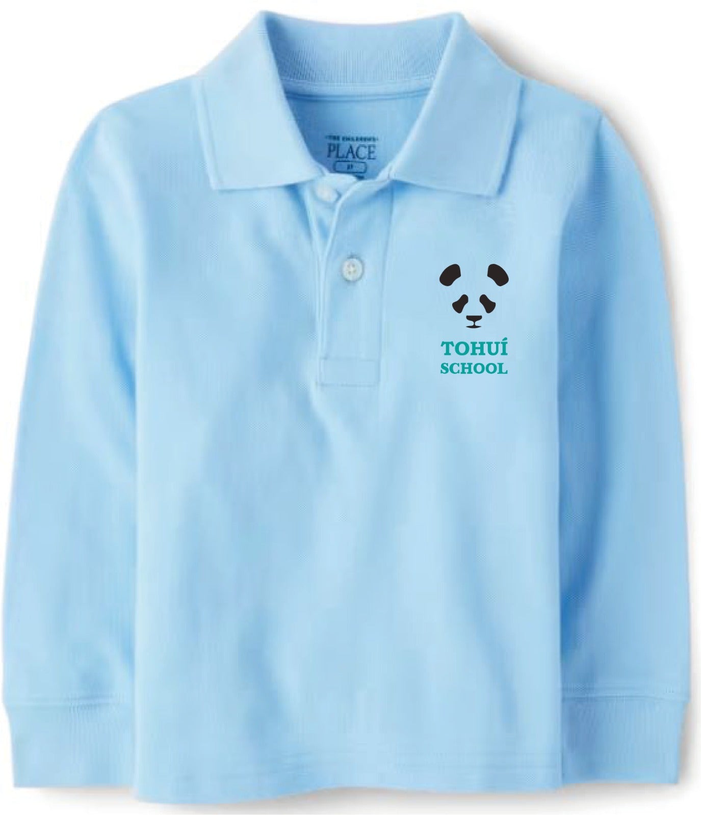 Light Blue (Brook) Long-Sleeve Polo Shirt Boys TOHUI